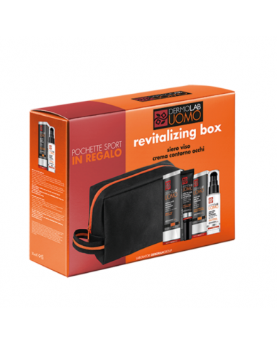 Dermolab Uomo revitalizing Box Kit crema viso antietà contorno occhi  Regalo