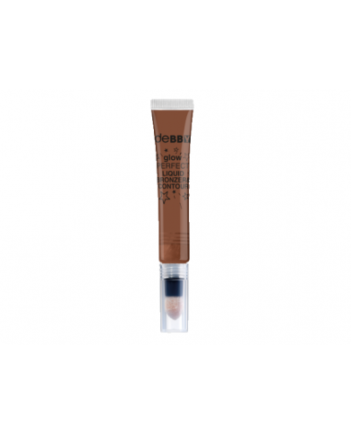 DEBBY GLOW PERFECT LIQUID BRONZER & CONTOUR N.02 Dark Chocolate CON SFUMINO