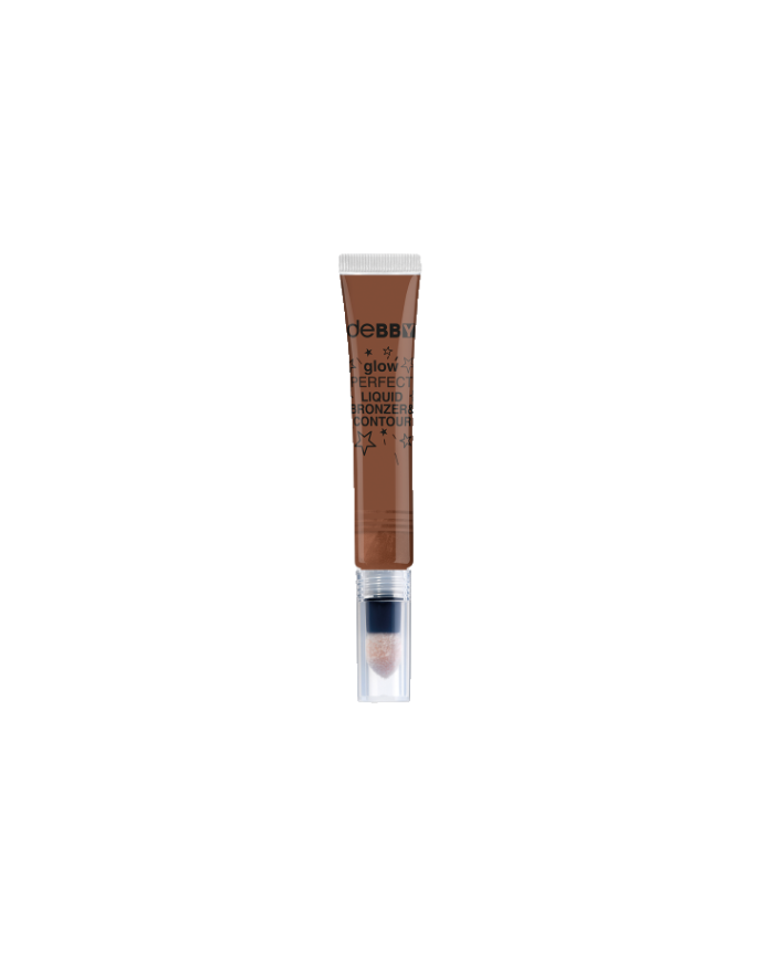 DEBBY GLOW PERFECT LIQUID BRONZER & CONTOUR N.02 Dark Chocolate CON SFUMINO