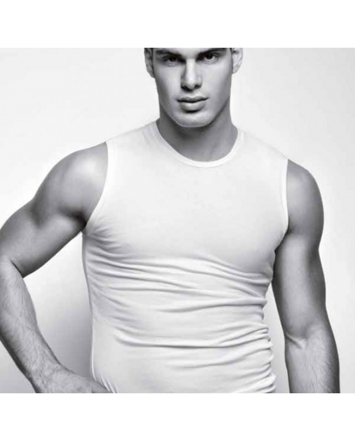 Armata di Mare Canotta  Caraco da Uomo Bianca Spalla Larga  intimo Cotone GT201