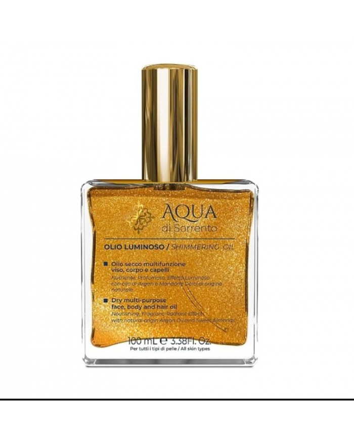 ACQUA DI SORRENTO Olio Illuminante Viso Corpo Capelli 100ml Idratante Nutriente Vapo