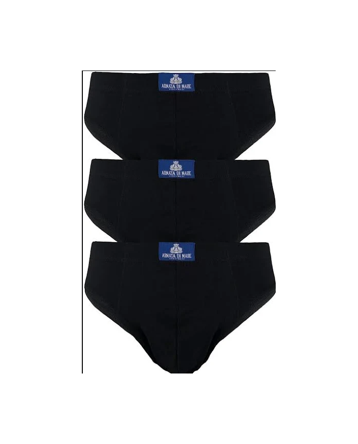Armata di mare 3 Slip Mutande da Uomo Cotone Elasticizzato blu