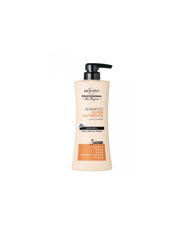 BIOPOINT PROFESSIONAL SUPER NUTRIENTE SHAMPOO 5 AZIONI ULTRA RICCA CAPELLI SECC 8052862410666