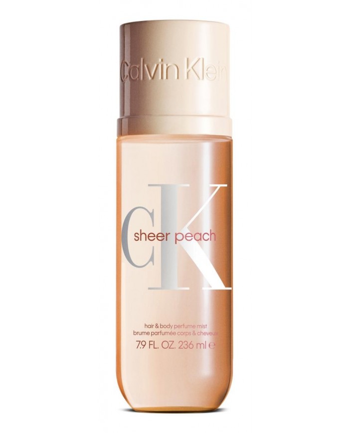 CK Sheer Peach Profumo Mist Unisex 236ml Vapo Idratante Fresia Ninfea Muschio 3616306700789