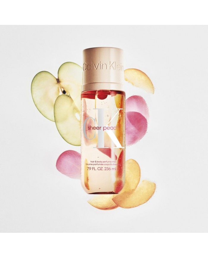 CK Sheer Peach Profumo Mist Unisex 236ml Vapo Idratante Fresia Ninfea Muschio