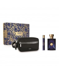 Versace Dylan Blue Confezione Regalo Uomo Profumo EDT 100ml + 10ml + Pochette