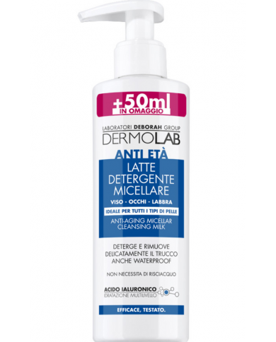 DEBORAH Dermolab Latte Micellare Anti Età 250ml Struccante Rughe Originale