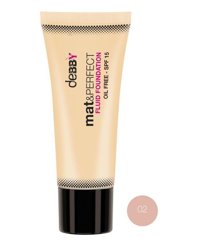 deBBY Mat & Perfect Fondotinta Fluido Anti-Imperfezioni 02 - Natural 8009518190830