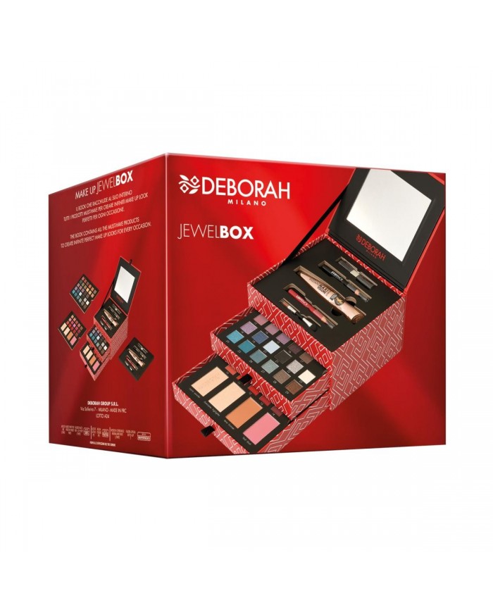 DEBORAH MILANO Trousse Jewel Box Kit Trucco 4 Polveri 29 Ombretti 15 Gloss 8009518458381