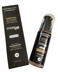 DERMOCURA Fondotinta 4V Effetto Opaco Olivastro WATERPROOF Pelle Uniforme H24 8054615761971
