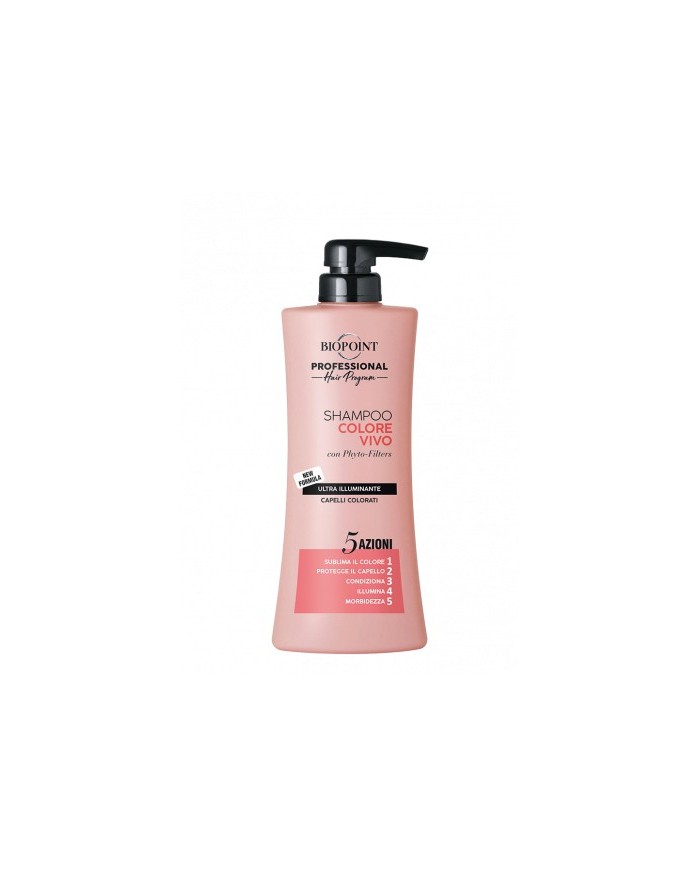BIOPOINT SHAMPOO Colore Vivo 400ml Melograno Semi Lino Capelli Colorati Sublimante 8052862410727