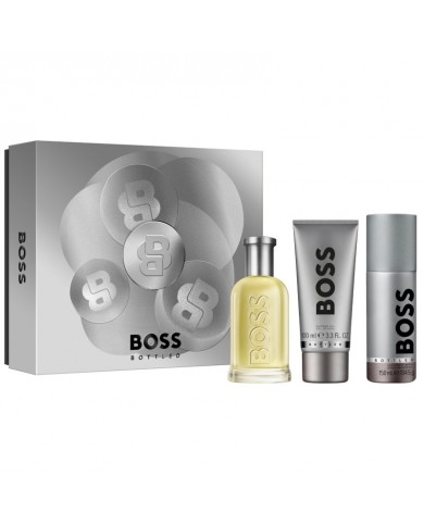HUGO BOSS Bottled Cofanetto Profumo Uomo EDT 100ml + Deo + Gel Set Regalo 3616306969674