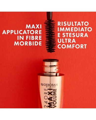 Deborah Mascara 24 Ore Maxi Volume con Ceramidi | Allungante & Volumizzante