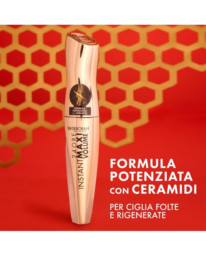 Deborah Mascara 24 Ore Maxi Volume con Ceramidi | Allungante & Volumizzante