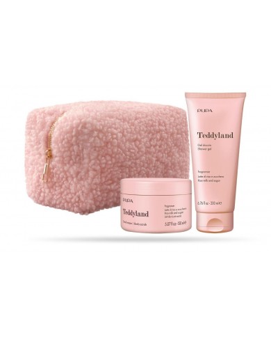 PUPA Teddyland Cofanetto Donna Gel Doccia Scrub 001 Latte Riso Zucchero 8011607393268