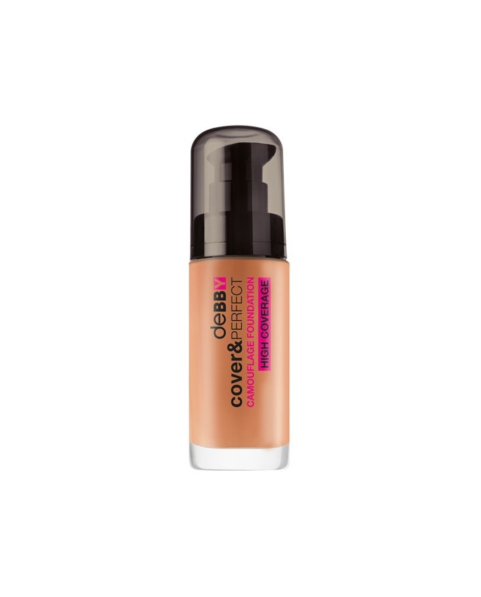 DEBBY Fondotinta Cover & Perfect N05 CARAMEL 30ml Alta Coprenza Matt SPF15 8009518329605