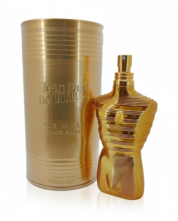 JPG Le Male Elixir Absolu Parfum Intense 125ml Uomo Spray Dorato 8435415102346