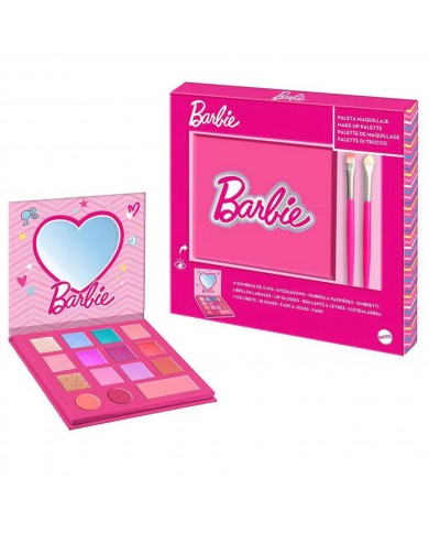 Barbie Palette Make-Up Bambina Set Trucchi con Ombretti Lip Gloss e Pennelli 8412428020515