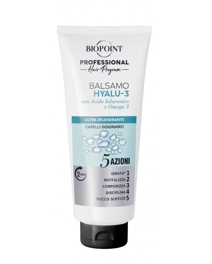 Biopoint Balsamo Hyaluron  per capelli disidratati e secchi chioma Tocco soffice