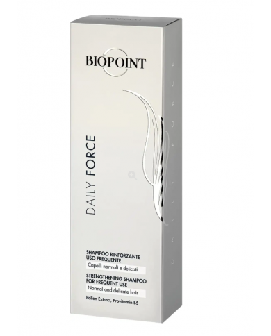 Biopoint Shampoo per capelli rinforzante daily force per uso frequente 8051772480349