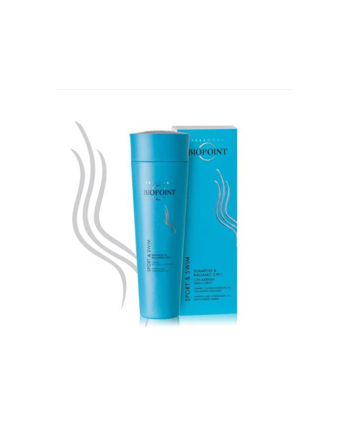 Biopoint SPORT & SWIM Shampoo & Balsamo 2 in 1 copre l'odore del cloro 200 ml   8051772480677