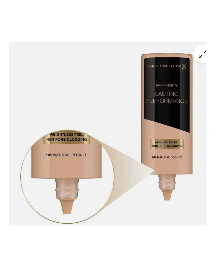 MAX FACTOR LASTING PERFORMANCE Fondotinta 109 Natural Bronze Lunga Tenuta 8 Ore