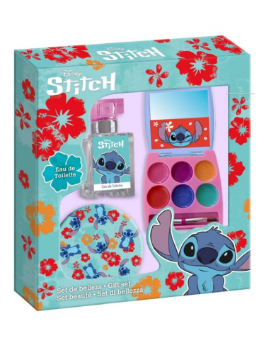 Disney Stitch Cofanetto Regalo Bambini Eau de Toilette 20 ml Palette Lip Gloss 8412428012749