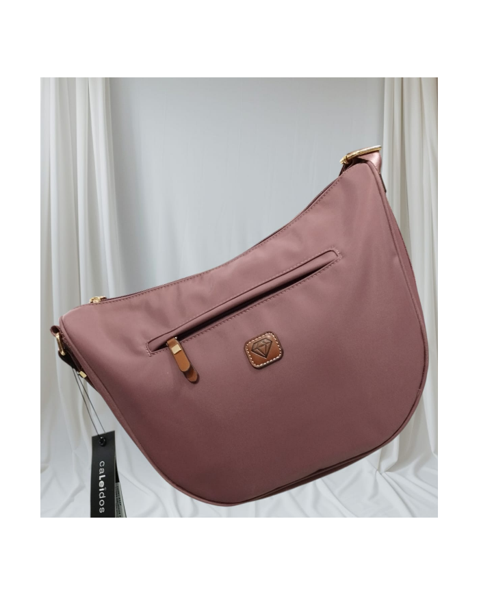 CALEIDOS CA981-02 Sacca Donna Casual con Zip Frontale e Posteriore Tessuto  8058988447302