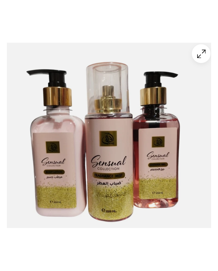 Afaq Sensual body lotion 250 ml fragrance mist 225 ml shower gel 250 ml dolce