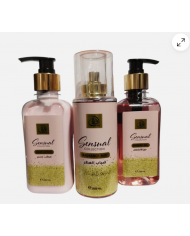 Afaq Sensual body lotion 250 ml fragrance mist 225 ml shower gel 250 ml dolce