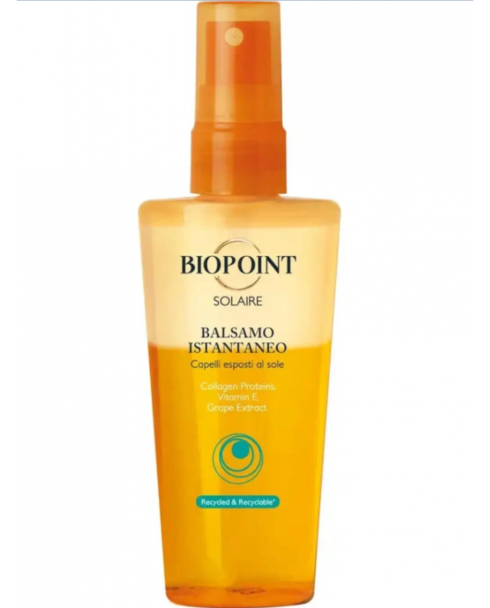 Biopoint solaire balsamo istantaneo bifasico 100ml Senza Risciacquo ristruttura 8009518089219