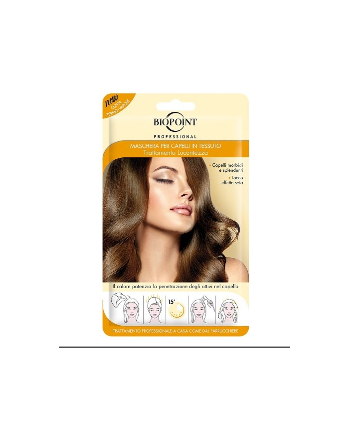 BIOPOINT Trattamento Lucentezza Maschera In Tessuto 35ML capelli lucenti 8051772487980
