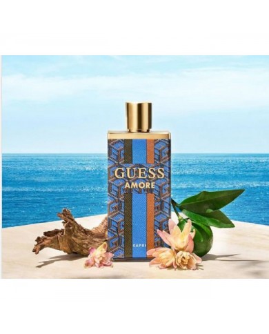 Guess Amore Capri Set Regalo Donna EDT 100ml + EDT 7,5ml + Pochette Nuovo