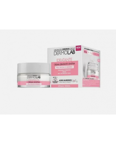 DERMOLAB Crema Idratante Lenitiva 50ml Acido Ialuronico Pelli Secche SPF20  8009518247107