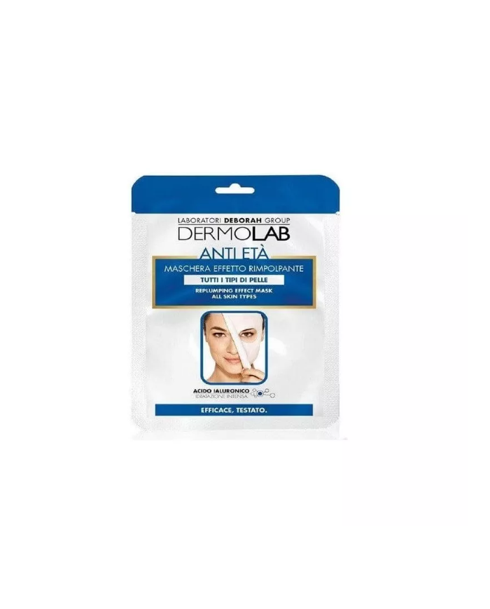 Dermolab maschera viso anti età  acido ialuronico elasticità turgore della pelle 8009518295276