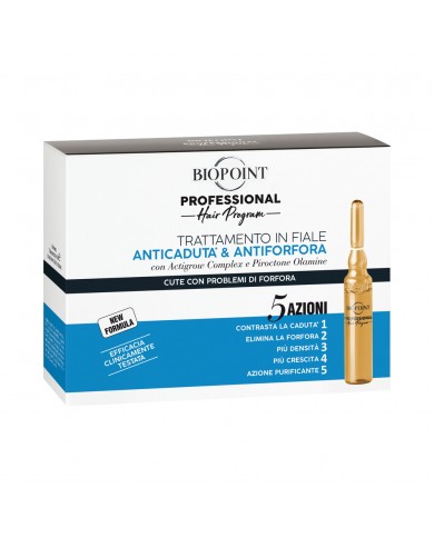 Biopoint Fiale Anticaduta e Antiforfora Professional 10x7ml Actigrow Complex 8052862411168