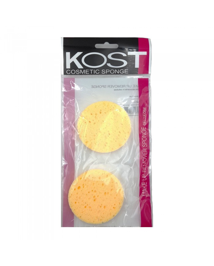 Kost Spugnette Remove Make Up 2pz Spugna Struccante Cellulosa Viso Esfoliante