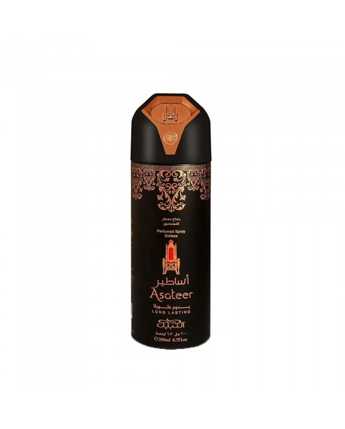 Nabeel Asateer Deodorante Spray 200ml Fragranza Araba Unisex Oud e Zafferano 6291109921745