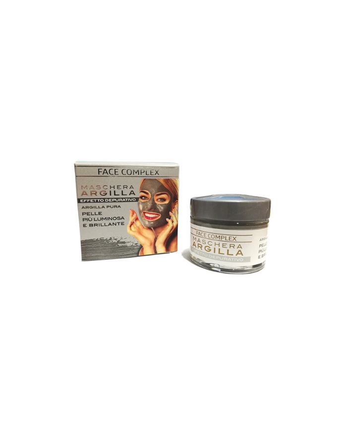 Maschera Argilla Pura Depurativa 50ml Effetto Detox Pelle Radiosa e Opacizzata