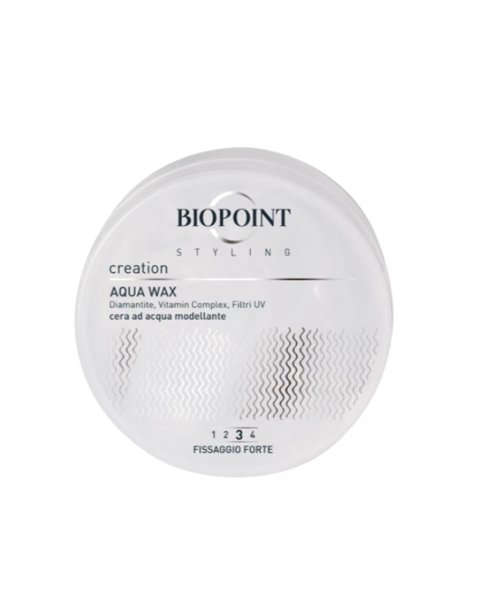 Biopoint creation styling aqua wax fissaggio forte per capelli cera ad acqua