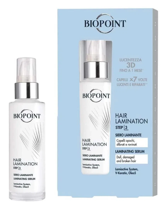 Biopoint Siero laminante 50 ml dai vita ai capelli opachi sfibrati e rovinati 8052862413247