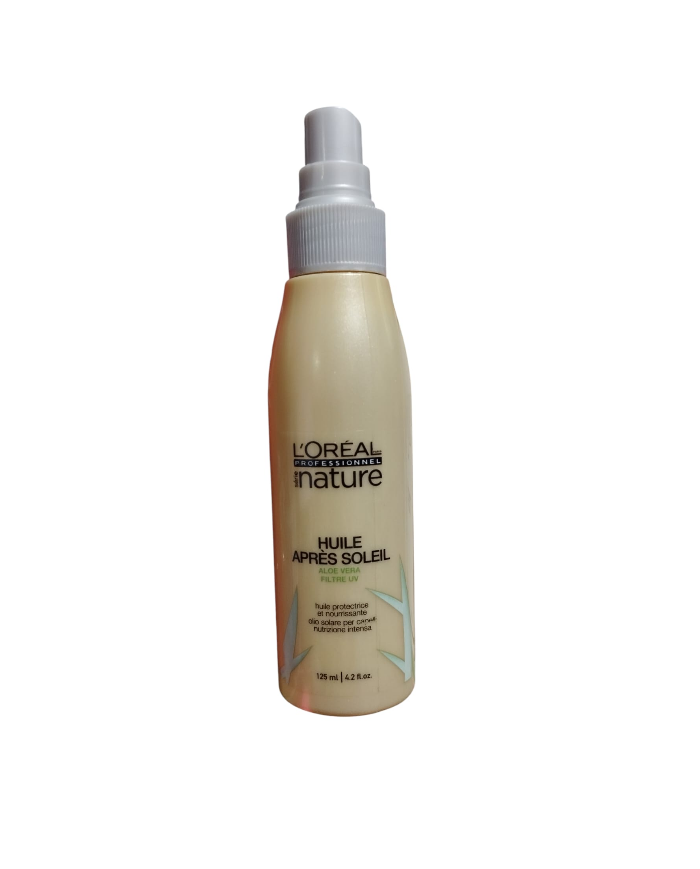 L'oreal  huile après soleil aloe vera filtro uv  olio solare capelli nutrizione
