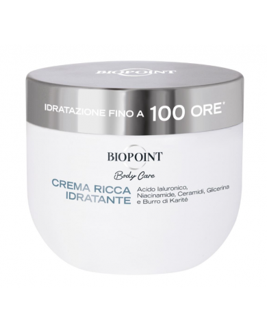 Biopoint Crema Corpo Ricca Idratante 400ml Body Care Pelli Secche e Molto Secche  8050507530472