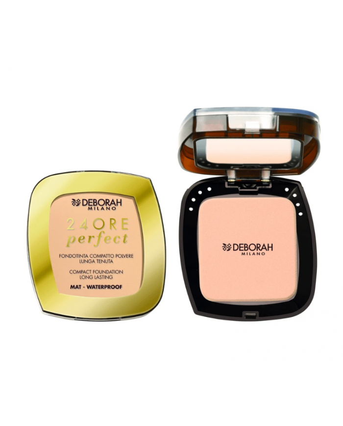 Fondotinta Deborah 24 Ore 02 Light Beige Opaco Impermeabile No Transfer