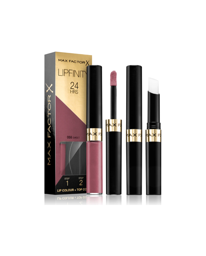 MAX FACTOR Lipfinity N.055 SWEET Rossetto Lunga Tenuta 24 Ore Due Fasi