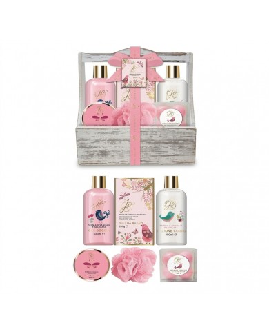Cofanetto Benessere Le Fate di Jo Peonia Vaniglia 7 Pz Regalo Scrub Sali