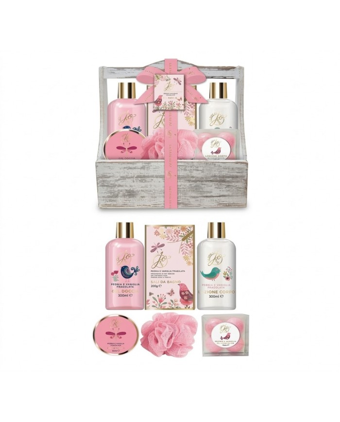 Cofanetto Benessere Le Fate di Jo Peonia Vaniglia 7 Pz Regalo Scrub Sali