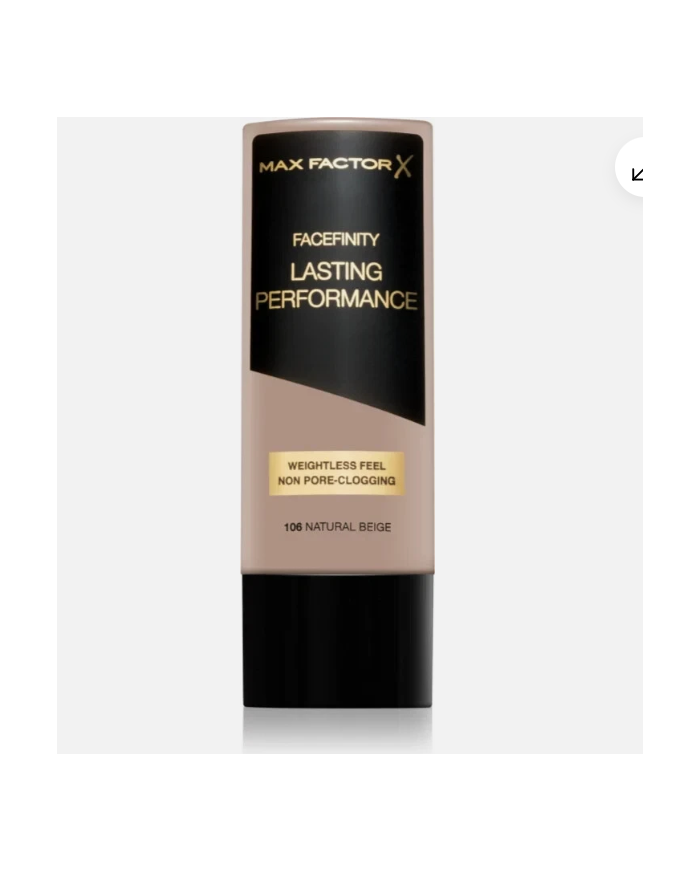 Max Factor viso fondotinta liquido  lasting performance 106 natural beige