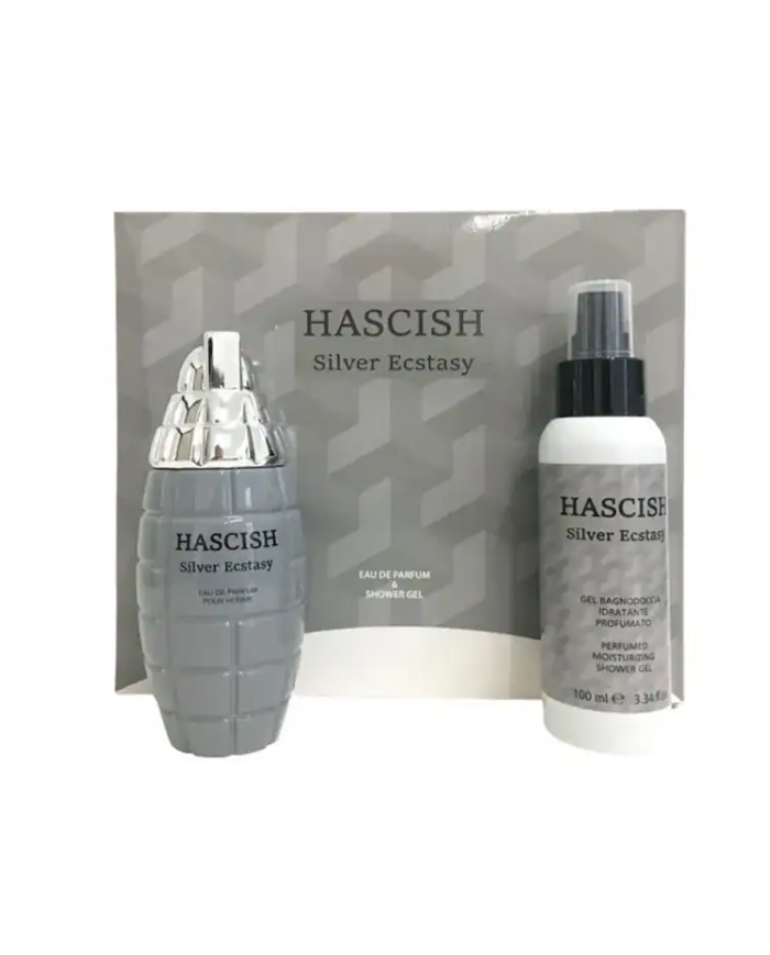 Hascish Silver Ecstasy Kit Regalo EDP 100ml + Shower Gel 100ml