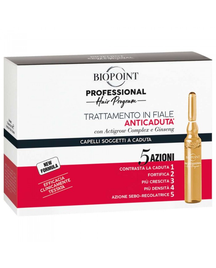BIOPOINT Anticaduta 10 Fiale Trattamento Ridensificante con Ginseng Originale 8052862410819